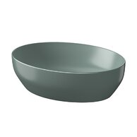 Umyvadlo Cersanit Farva 50 na desku oválné, zelená mat, K712-037