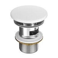 Výpust umyvadlová Cersanit Farva keramická, pro umyvadla bez přepadu, bílá K712-049