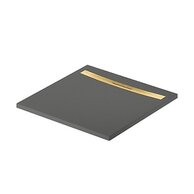 Sprchová vanička Cersanit Kontra 90x90 čtvercová, graphite ,kryt zlatý, S207-002