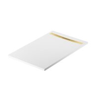 Sprchová vanička Cersanit Kontra 140x90 obdélníková, bílá ,kryt zlatý, S207-013