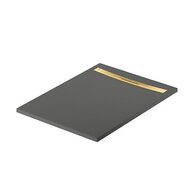 Sprchová vanička Cersanit Kontra 120x90 obdélníková, graphite ,kryt zlatá, S207-016