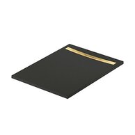 Sprchová vanička Cersanit Kontra 120x90 obdélníková, černá ,kryt zlatá, S207-017