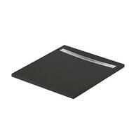 Sprchová vanička Cersanit Kontra 100x90 obdélníková, černá ,kryt ocel, S207-020