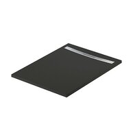 Sprchová vanička Cersanit Kontra 120x90 obdélníková, černá ,kryt ocel, S207-031