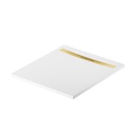 Sprchová vanička Cersanit Kontra 100x90 obdélníková, bílá ,kryt zlatý, S207-032