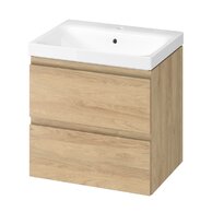 Skříňka Cersanit Moduo 60 s umyvadlem dub hikora set D275, S4013-021