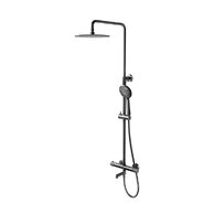 Sprchová souprava Cersanit Zen termostatická, gun metal, S951-787