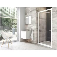 Sprchový kout Ravak Blix BLDP2/BLPS 120x90 rohový, bílá/transparent