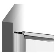 Sprchové dveře Ravak Pivot PDOP2 120 dvoudílné, satin/transparent, 03GG0U00Z1