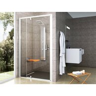 Sprchový kout Ravak Pivot PDOP2/PPS 100x90 rohový, bílá/chrom/transparent