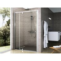 Sprchový kout Ravak Pivot PDOP2/PPS 100x90 rohový, satin/transparent