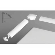 Sada pro krycí lištu Ravak 6, bílá, B440000001