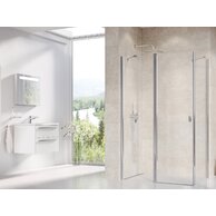 Sprchový kout Ravak Chrome CPS/CRV2 80x110 rohový, chrom lesk/transparent