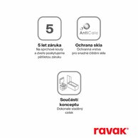 Sprchový kout Ravak Chrome CRV1/CPS 100x100 rohový, lesk/transparent