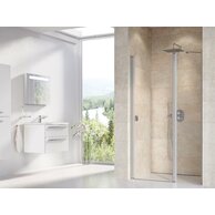 Sprchové dveře Ravak Chrome CSD2 120 dvoudílné, satin/transparent, 0QVGCU00Z1
