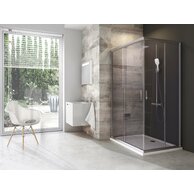 Sprchový kout Ravak Blix BLRV2K/BLRV2K 80x80 rohový, satin/transparent