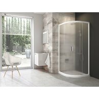 Sprchový kout Ravak Blix BLCP4 80x80 čtyřdílný čtvrtkruhový, bílá/grape, 3B240100ZG