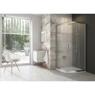 Sprchový kout Ravak Blix BLCP4 80x80 čtyřdílný čtvrtkruhový, satin/grape, 3B240U00ZG
