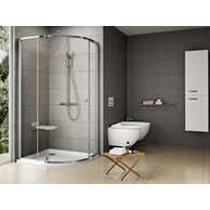 Sprchový kout Ravak Pivot PSKK3 80x80 třídílný čtvrtkruhový, lesk/transparentní, 37644C00Z1