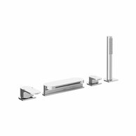 Baterie Ravak Chrome vanová, stojánková Napouštění vodopád 4-otvorová se setem, X070073