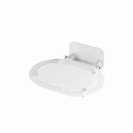 Sprchové sedátko Ravak Chrome oválné sklopné, clear/bílá, B8F0000028