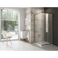 Sprchový kout Ravak Blix BLRV2 90x90 čtyřdílný rohový, satin/grape, 1LV70U00ZG