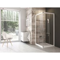 Sprchový kout Ravak Blix BLRV2 80x80 čtyřdílný rohový, bílá/transparent, 1LV40100Z1