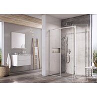 Sprchový kout Ravak Blix Slim BLSDP2/BLSPS 120x80 rohový, lesk/transparent