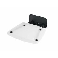 Sprchové sedátko Ravak Ovo B II hranaté sklopné, opal/černá, B8F0000060