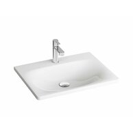 Umyvadlo Ravak Balance 80 nábytkové, s otvorem pro baterii, bez přepadu, bílá, XJX01280000