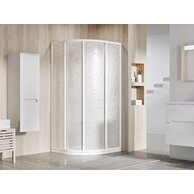 Sprchový kout Ravak Supernova SKCP4 90x90x195 čtyřdílný čtvrtkruhový, bílá/pearl, 3117O10211