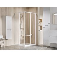 Sprchový kout Ravak Supernova SRV2 S 80x195 1/2 rohový, bílá/transparent, 14V401O2Z1