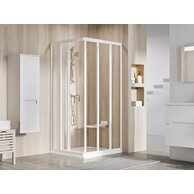 Sprchový kout Ravak Supernova ASRV3/ASRV3 75x90x198 rohový, bílá/transparent