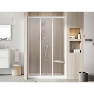 Sprchový kout Ravak Supernova ASDP3/APSS 110x75x198 rohový, bílá/grape