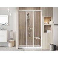 Sprchové dveře Ravak Supernova ASDP3 80x198 třídílné, bílá/transparent, 00V401R2Z1
