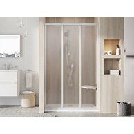 Sprchové dveře Ravak Supernova ASDP3 80x198 třídílné, satin/grape, 00V40UR2ZG