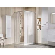 Sprchový kout Ravak Supernova ASRV3/ASRV3 90x90x198 rohový, satin/pearl