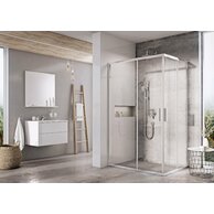 Sprchový kout Ravak Blix Slim BLSRV2K/BLSRV2K 80x120 rohový, lesk/transparent