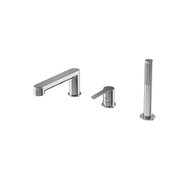 Baterie Ravak Puri vanová, stojánková 3-otvorová, se sprchovým setem, chrom, X070142