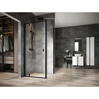 Pevná stěna Ravak Nexty NPSS 90, černá/transparent, 90O70300Z1