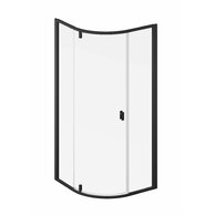 Sprchový kout Ravak Nexty NSKK3 100x100 třídílný čtvrtkruhový, černá/transparent, 3O6AA300Z1