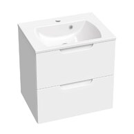 Nábytkový set Ravak SD Classic II, skříňka 60 pod umyvadlo bílá, umyvadlo Classic Slim 60 nábytkové bílé