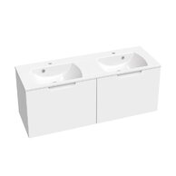 Nábytkový set Ravak SD Classic II, skříňka 130 pod umyvadlo bílá, umyvadlo Classic Slim 130 nábytkové bílé