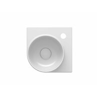 Umývátko Ravak Yard 28 C rohové tenkostěnné na konzoli, s otvorem pro baterii, bez přepadu, XJX01228000