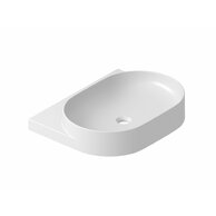 Umyvadlo Ravak Yard 60 tenkostěnné na konzoli, s otvorem pro baterii, bez přepadu, bílá, XJX01260002