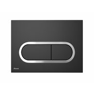 WC tlačítko Ravak Chrome, černé, X01797