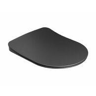 WC sedátko Uni Chrome Flat, černá, X01795