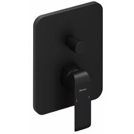 Baterie Ravak Flat vanová sprchová podomítková 2-cestná, bez tělesa, černá, X070179