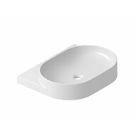 Umyvadlo Ravak Yard 60 tenkostěnné na konzoli, bez otvoru pro baterii, bez přepadu, bílá, XJX01060000