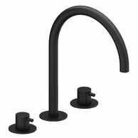 Baterie Ravak Espirit ES 018.00 umyvadlová, stojánková 3-otvorová 270 mm, bez výpusti, černá mat, X070275